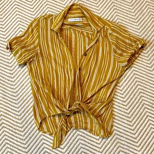 Gorgeous yellow Faithfull the Brand blouse size 4